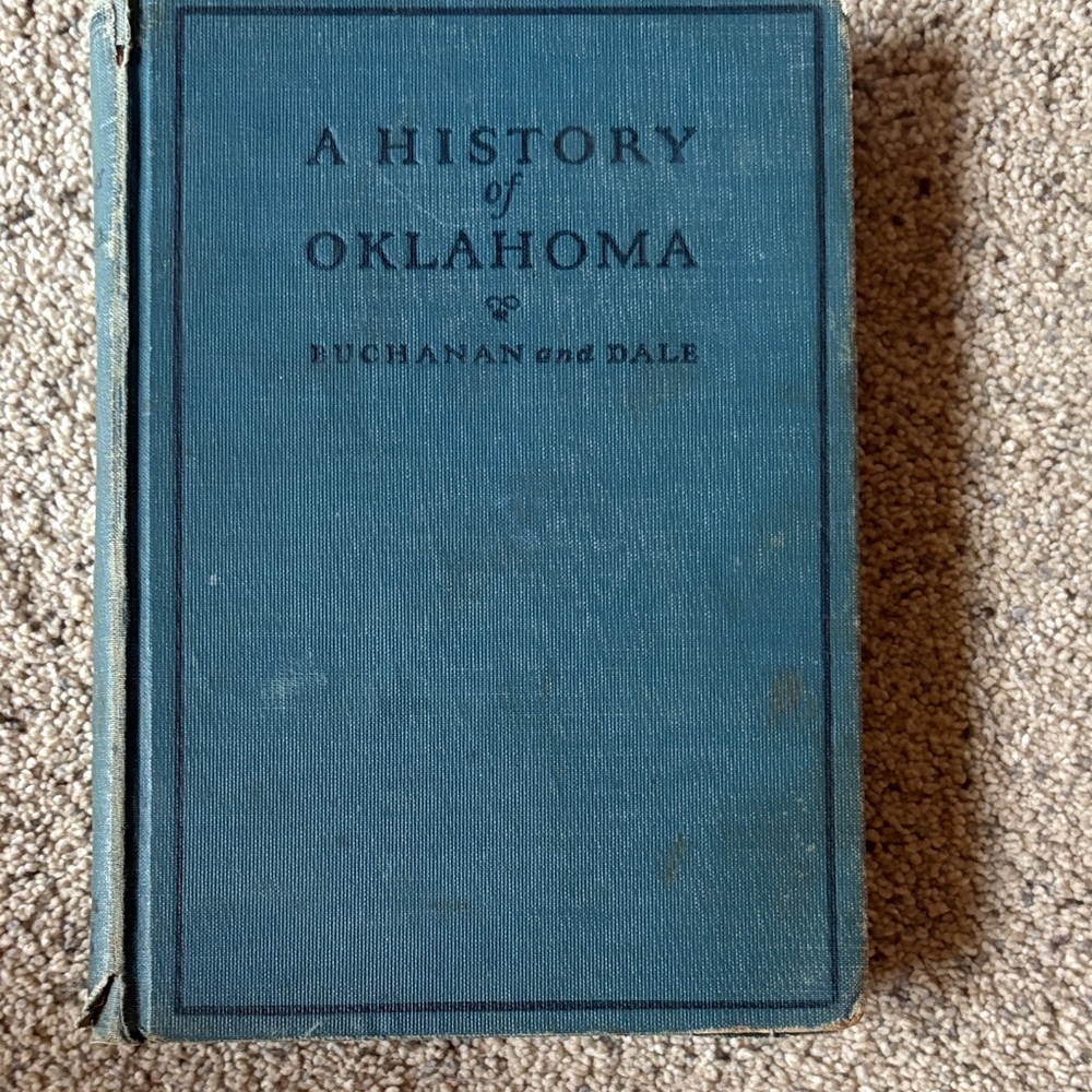 Blue Hardcover Book - A History of Oklahoma